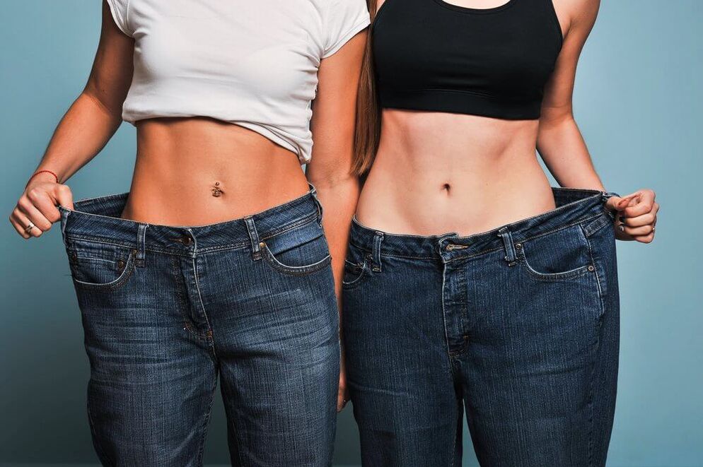 Facendo dieta e facendo exercicio, as nenas perderon peso nun mes