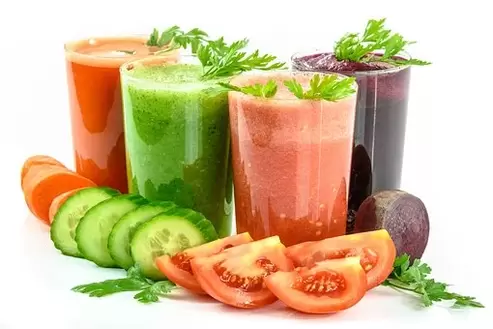 zumes de verduras para unha dieta de beber